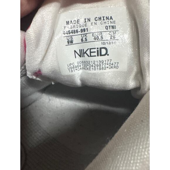 Nike Shox Womens NZ NikeID Pink Blue White Running Shoes Sz 9W Rare Custom 2011 - Picture 8 of 12